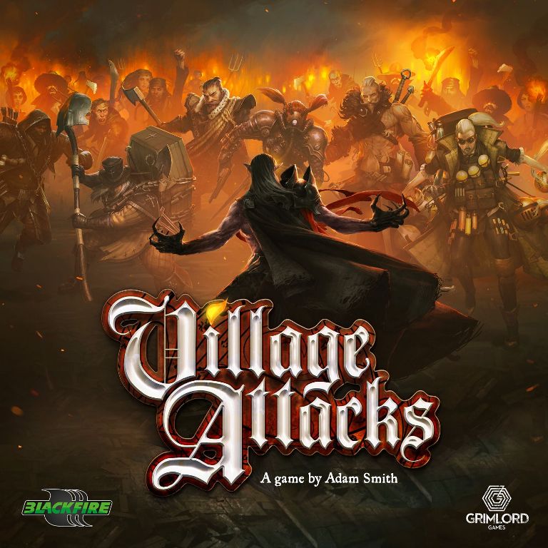 Box cover art for the tabletop game Village Attacks