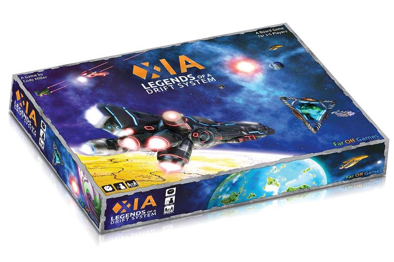 Box cover art for the sci-fi tabletop game Xia