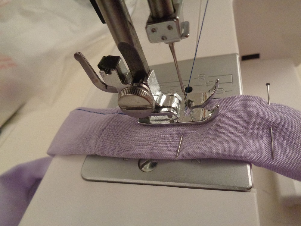 Sewing the handles
