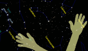 How to find the north star (animation gif)