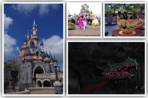 Disneyland Paris castle, dragon, teacups and parade