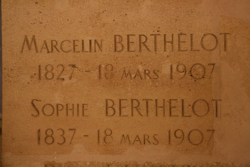 The Berthelot's tomb at the Pantheon (pic by Pascal Terjan)
