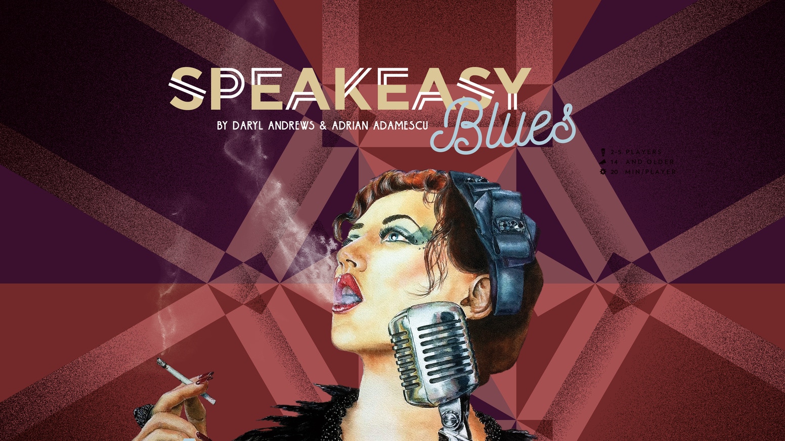 Box cover art for the board game Speakeasy Blues