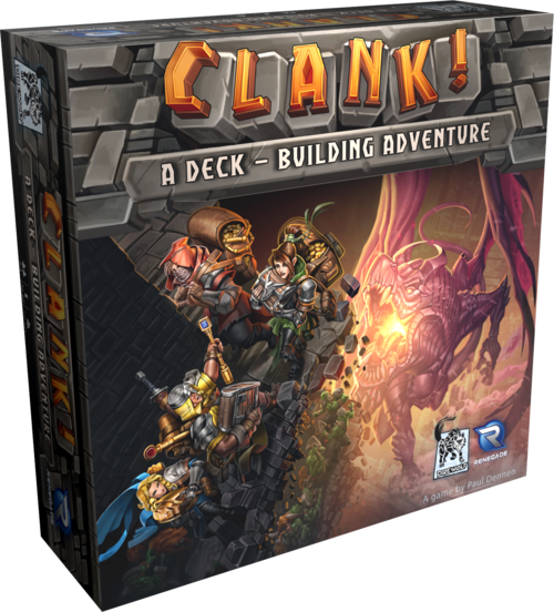 Box cover art for the board game of Clank!.