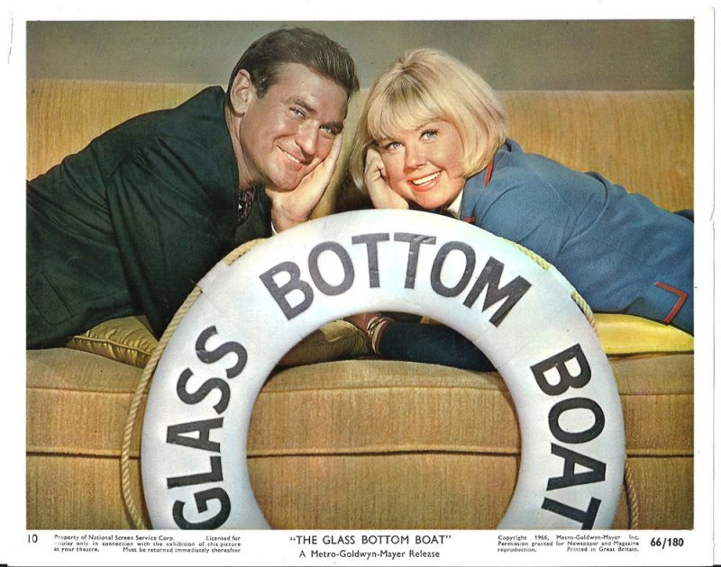 Promotion Still from The Glass Bottom Boat starring Doris Day and Rod Taylor