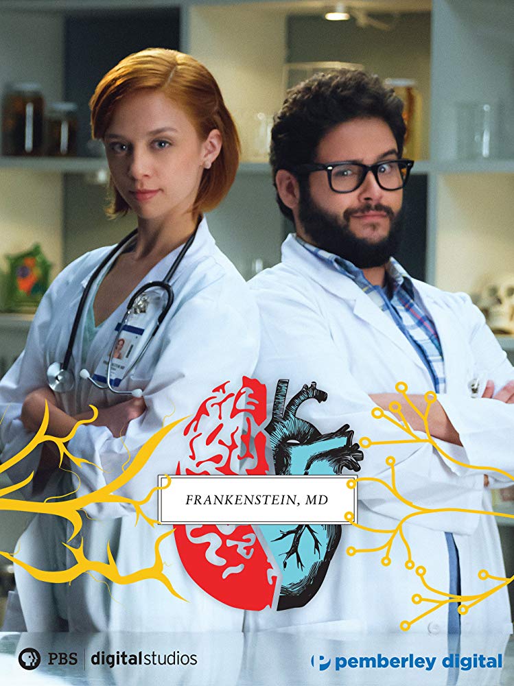 A promotional still for the web series Frankenstein, M.D. a gender-bent adapatation of the Mary Shelley's Frankenstein novel.