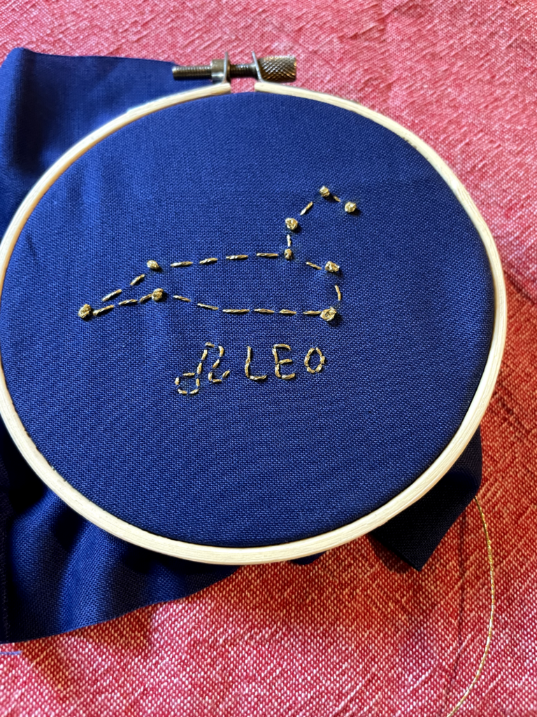 Embellished embroidery project